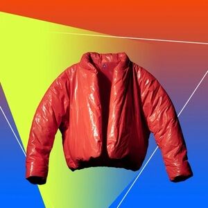 Vibrant Red YEEZY/GAP collab jacket